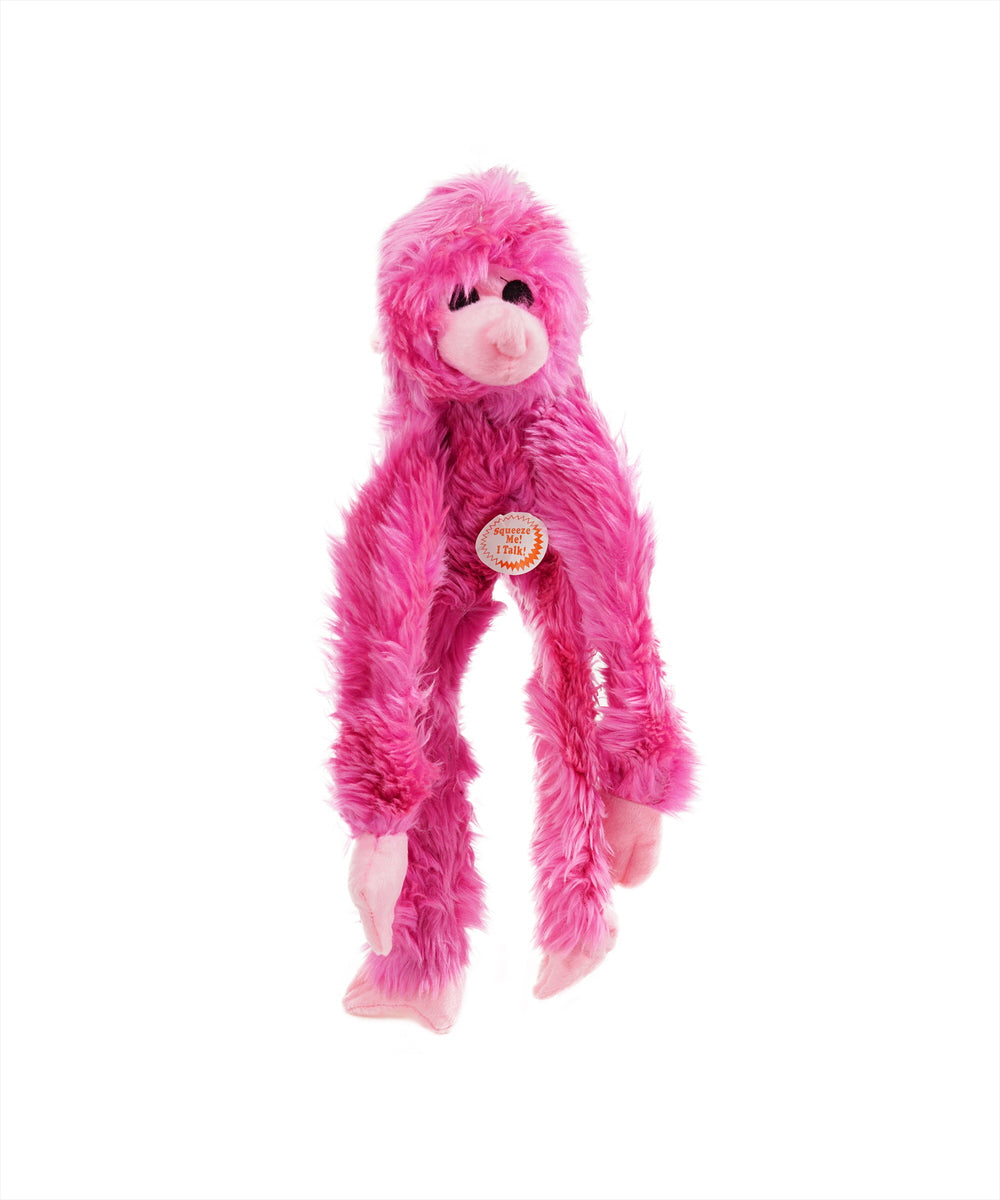 Pink monkey hotsell dog toy