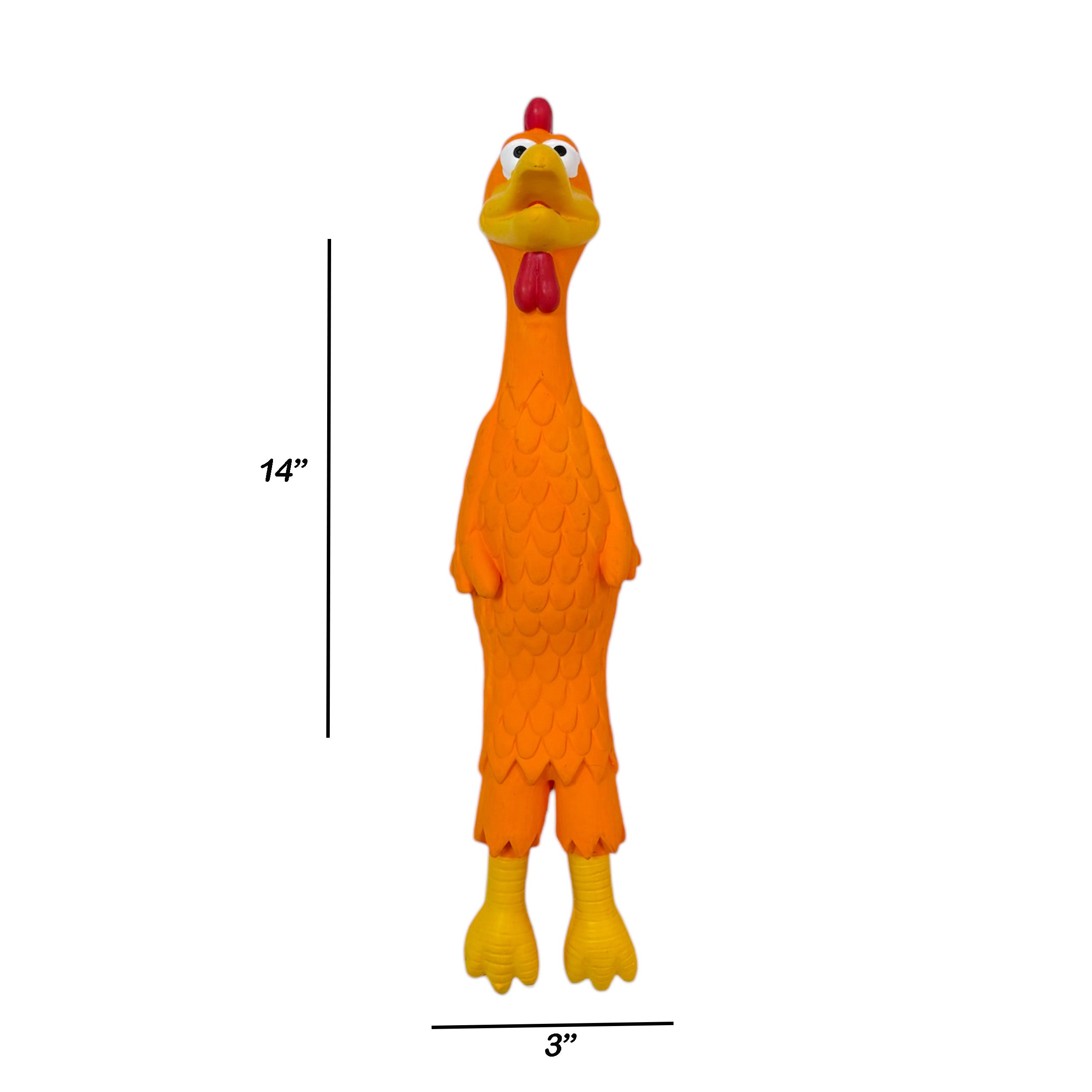 Rubber Chicken Dog Toy