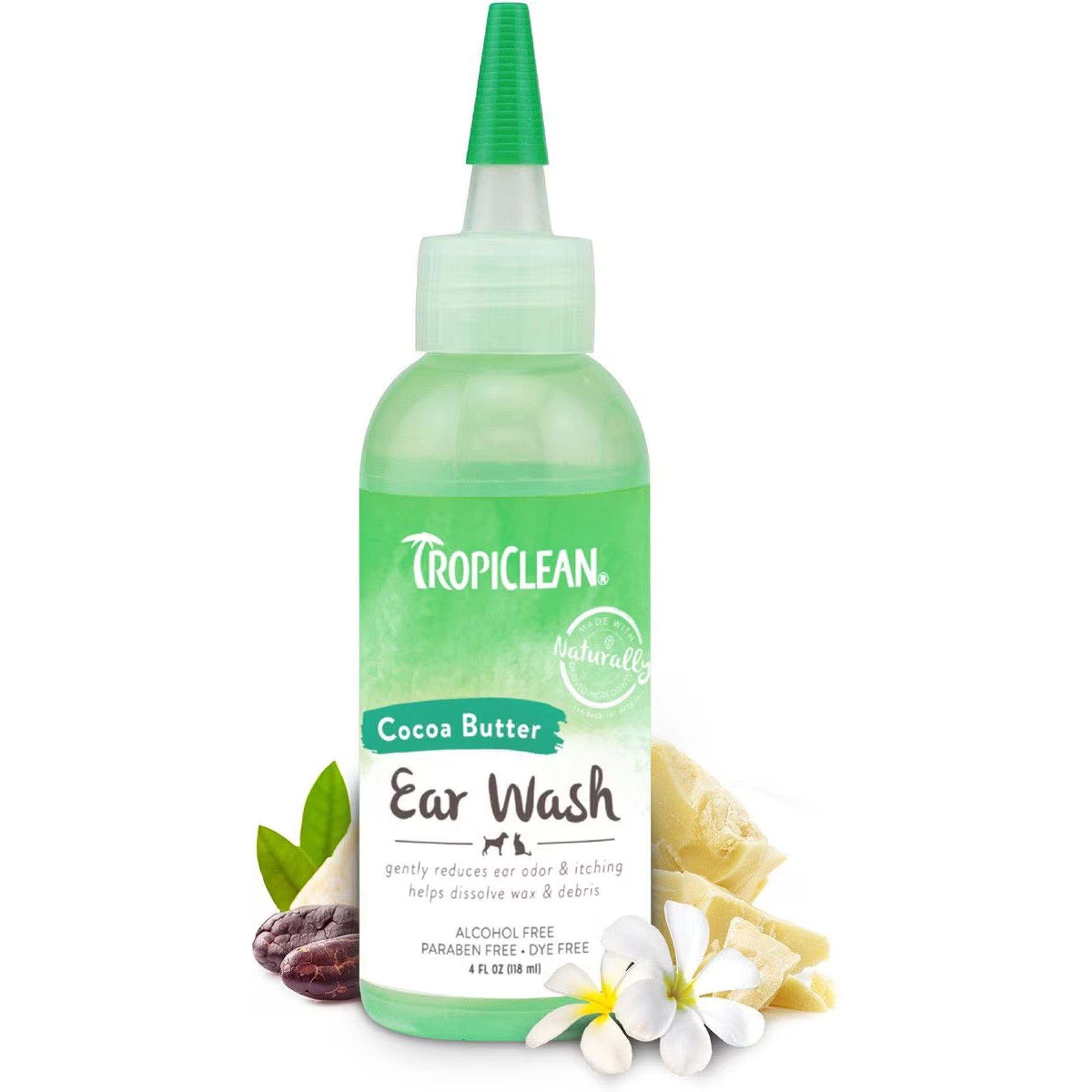 TropiClean Alcohol Free Ear Wash for Dogs & Cats