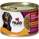 Load image into Gallery viewer, Nulo Ancient Grain Savory Stew Puppy &amp; Adult Chicken &amp; Mackerel Wet Dog Food, 6-oz Can
