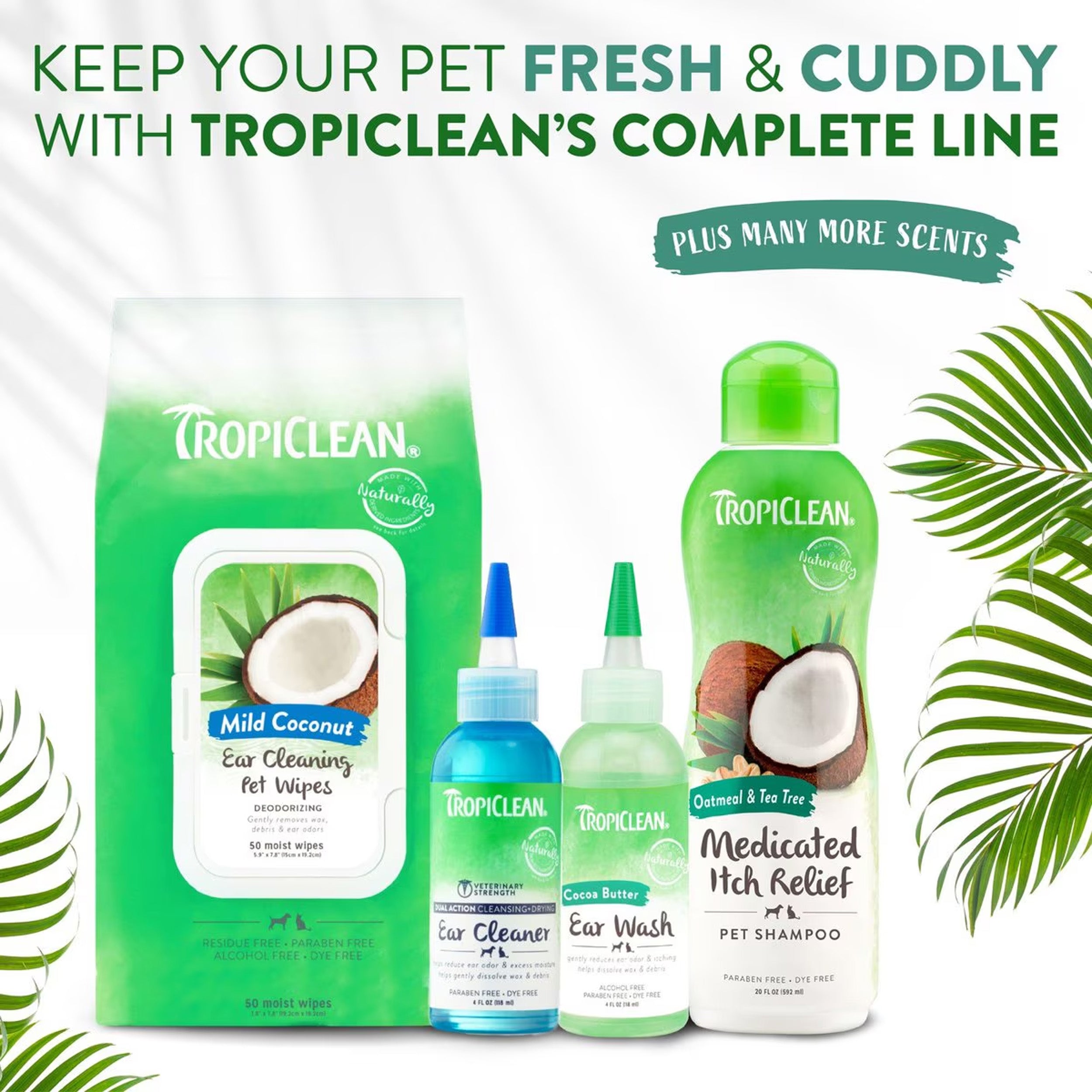 TropiClean Alcohol Free Ear Wash for Dogs & Cats