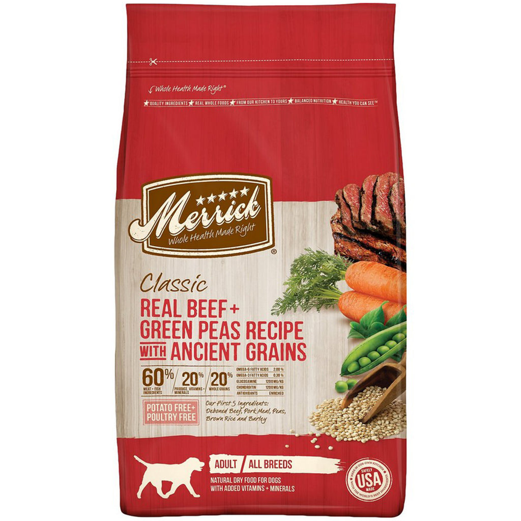 Merrick Classic Real Beef Recipe Dog Food, 4lb