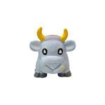 Load image into Gallery viewer, Grey Rubber Cow With Star Dog Toy
