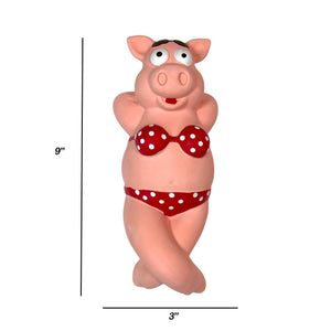 Bikini Pig Squeaky Dog Toy