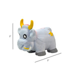 Load image into Gallery viewer, Grey Rubber Cow With Star Dog Toy
