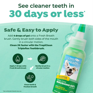 Tropiclean Fresh Breath Dog Clean Teeth Gel 2OZ