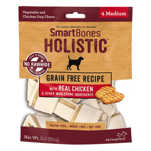 SmartBones Rawhide Alternative Holistic Dog Treats, 4 Count