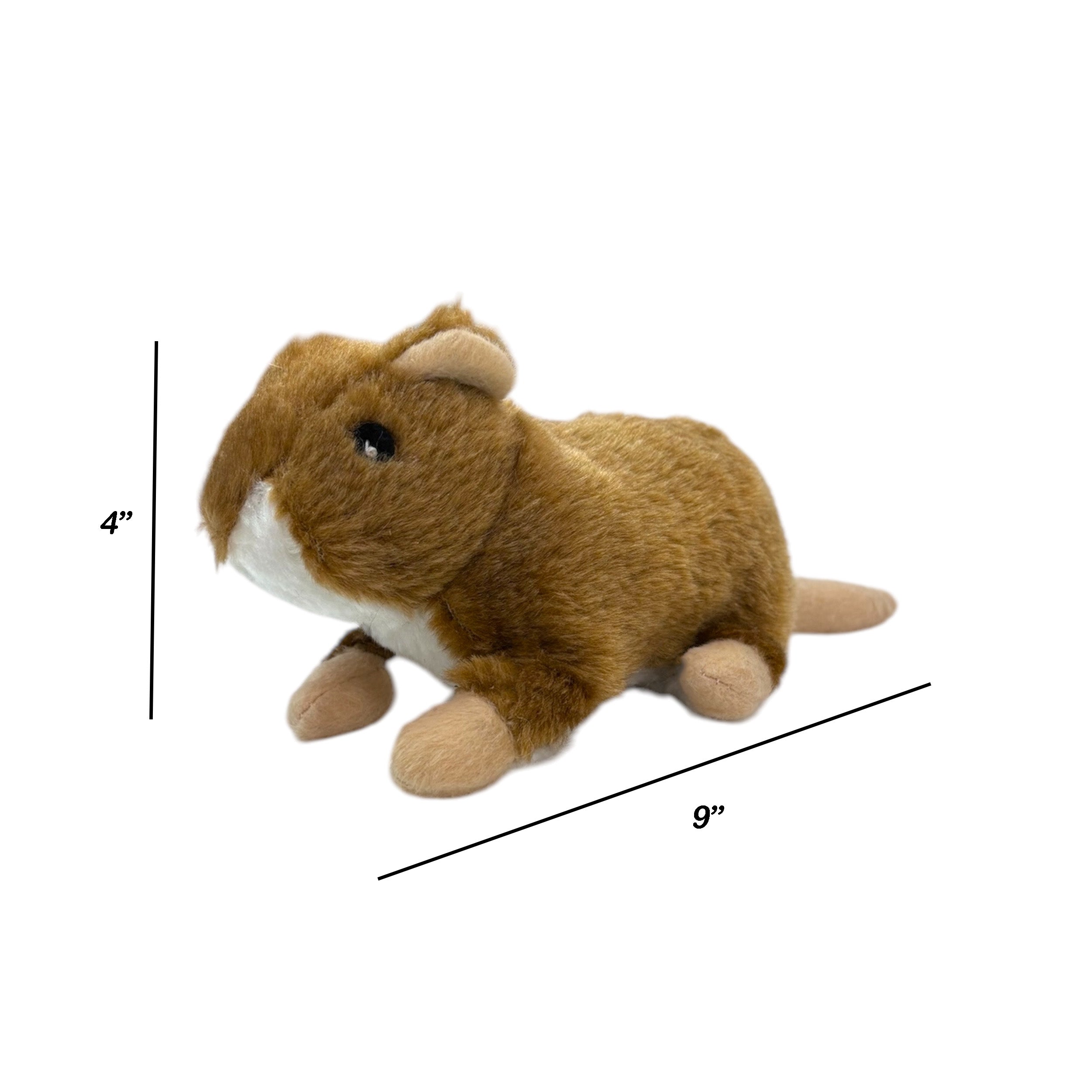 Brown Mouse Plush Dog Toy