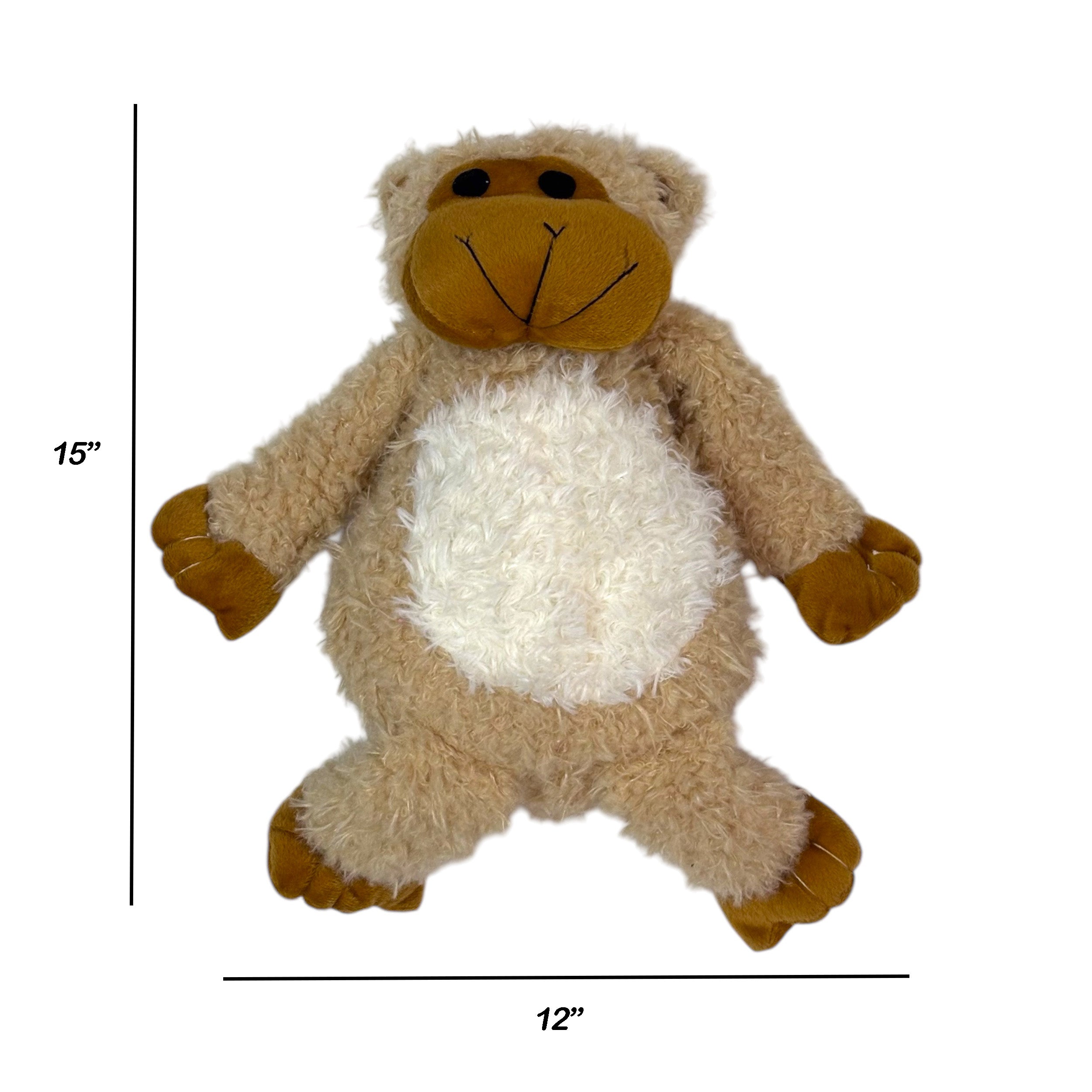 Plush Monkey Dog Toy