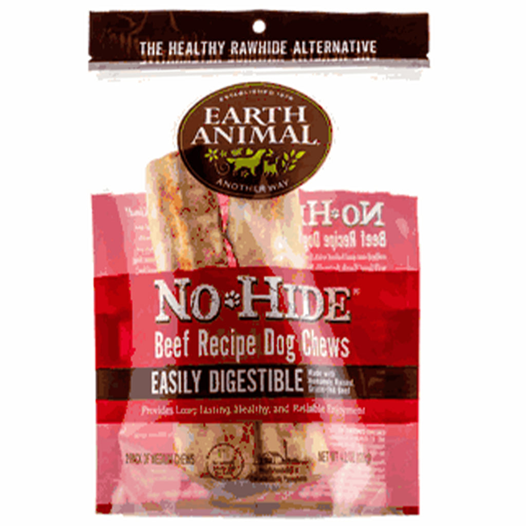 Earth Animal No-Hide Medium Rolls Beef Recipe Dog Treats