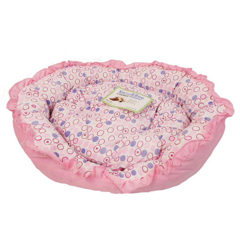 Patterned Cushioned Pet Bed