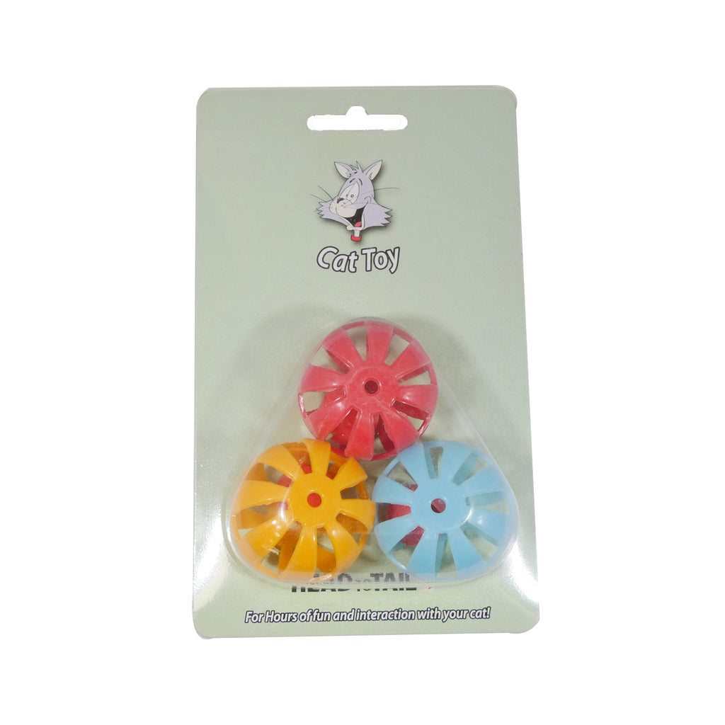 3-Piece Rolling Ball Cat Toy