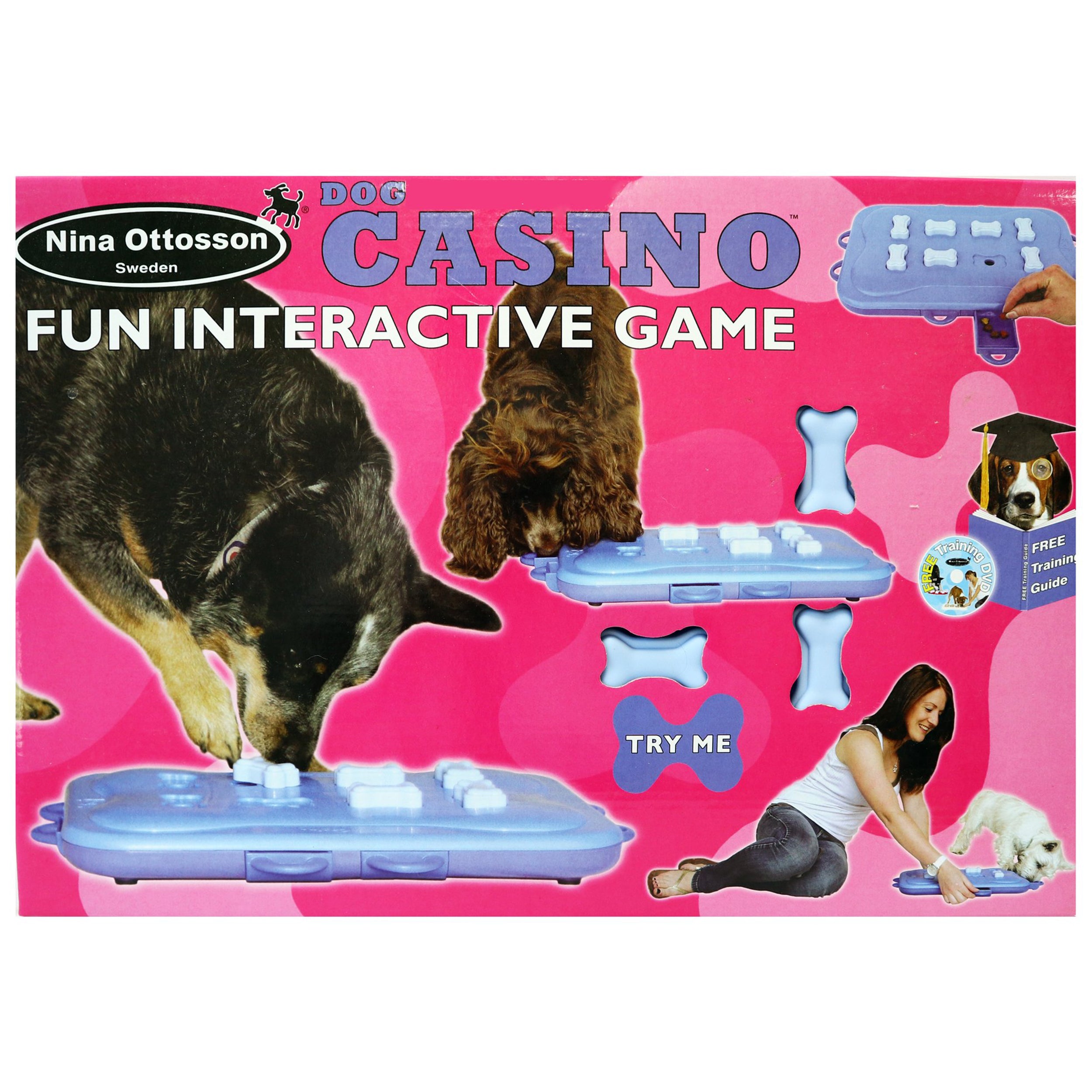 DOG CASINO - NEW - Nina Ottosson Treat Puzzle Games for Dogs & Cats